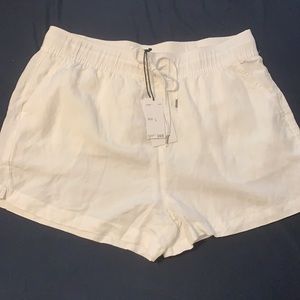 For the Republic linen blend tie short